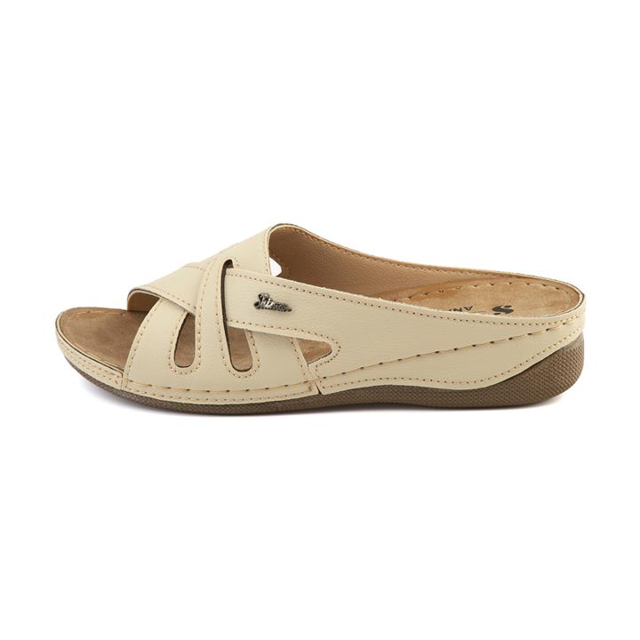 دمپایی زنانه کفش شیما مدل Rasta-Cream Shima Shoes Rasta-Cream Slippers For Women